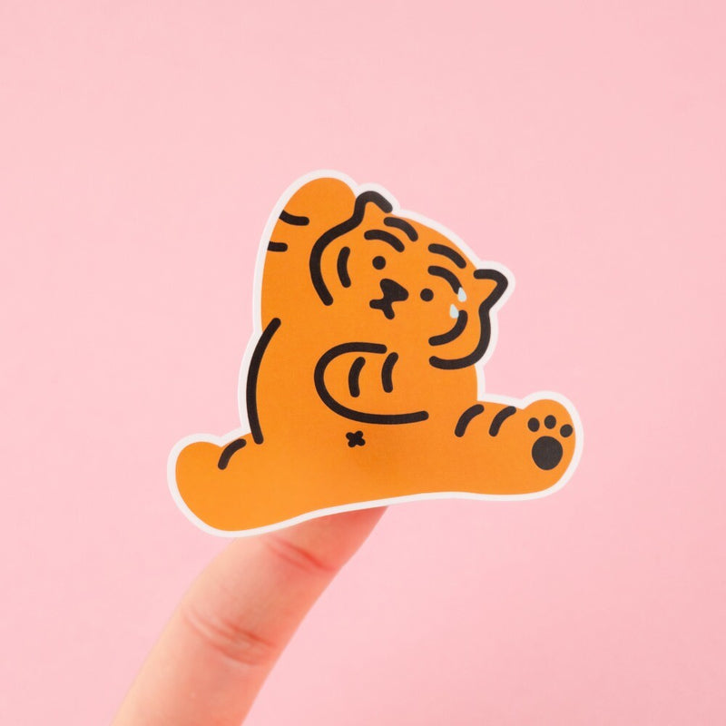 Diet Tiger peace sticker