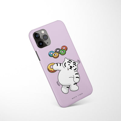 Donut frisbee Tiger 4 types iPhone case