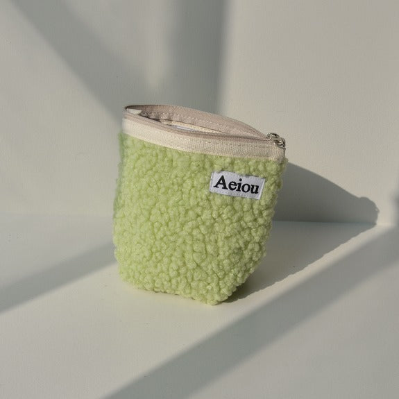 Aeiou Basic Pouch (M Size) Melon Fur