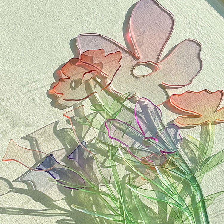 acrylic flowers