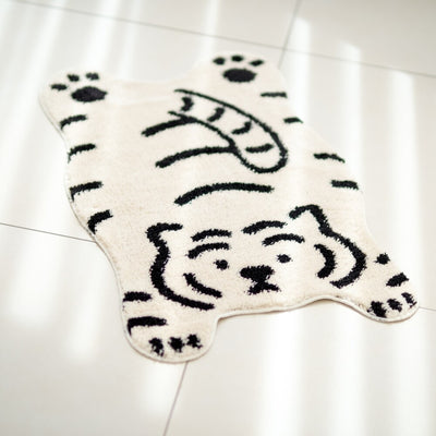 Flat tiger rug 2 types