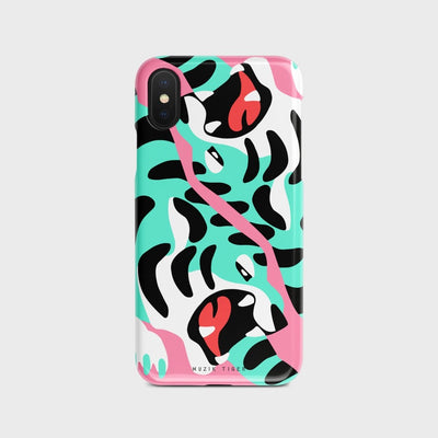 Mint Tiger Roar iPhone Case