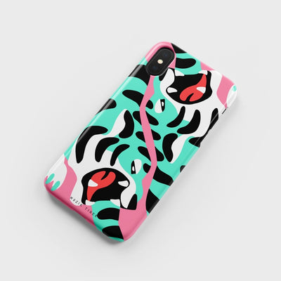 Mint Tiger Roar iPhone Case