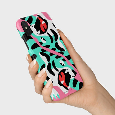 Mint Tiger Roar iPhone Case