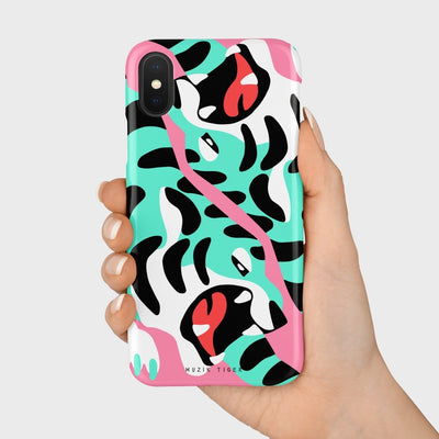 Mint Tiger Roar iPhone Case