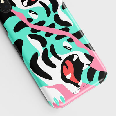 Mint Tiger Roar iPhone Case