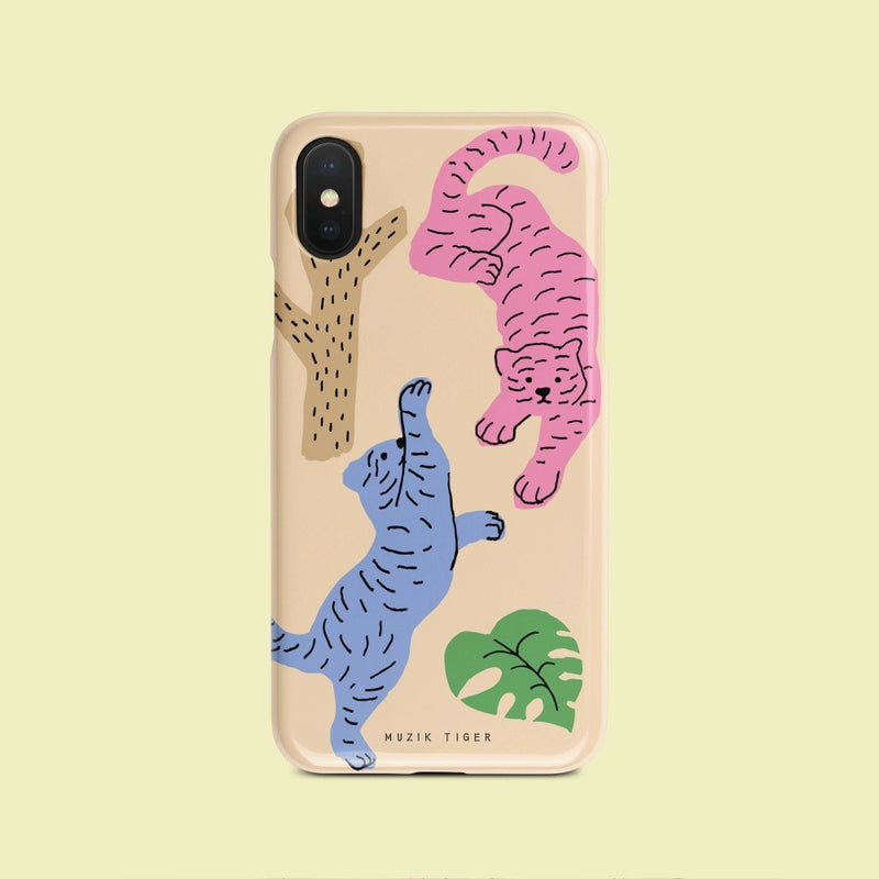 ジャングル タイガー ベージュ  iPhoneケース