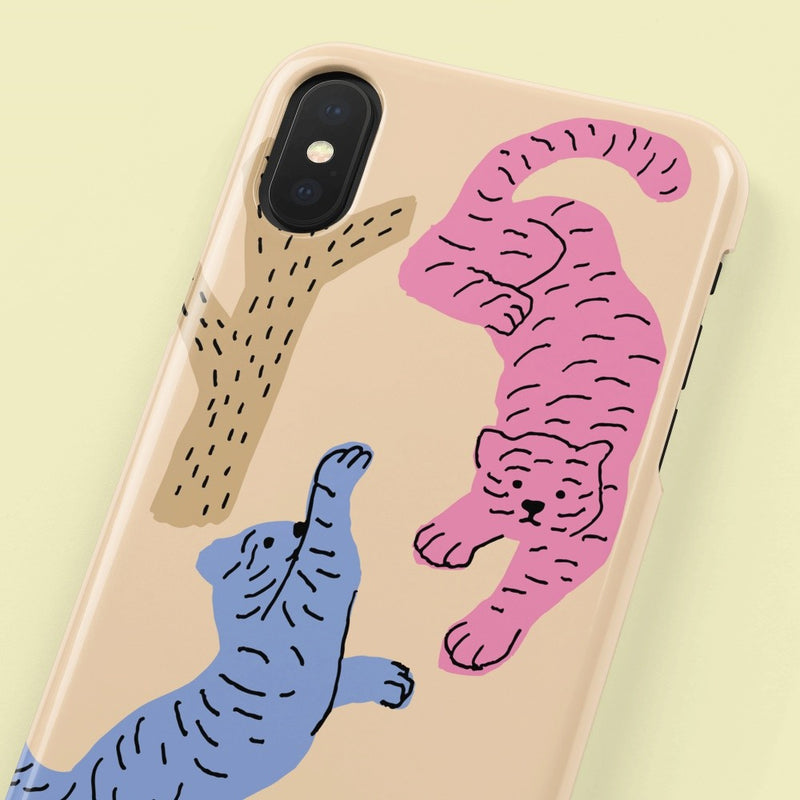 ジャングル タイガー ベージュ  iPhoneケース