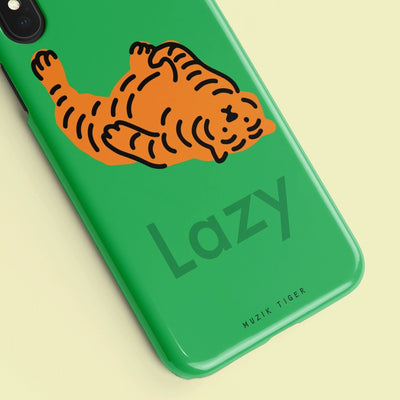 Lazy tiger iPhone case