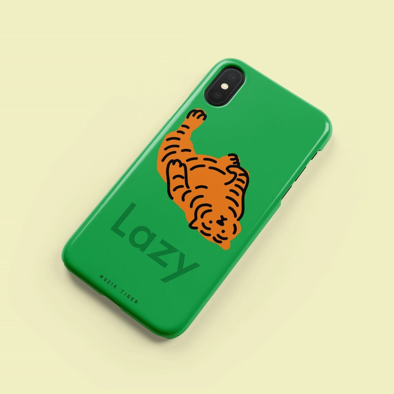 Lazy tiger iPhone case