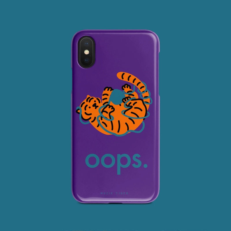 Oops tiger iPhone case