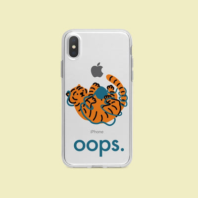 Oops tiger  iPhoneケース