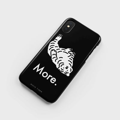 More tiger black iPhone case