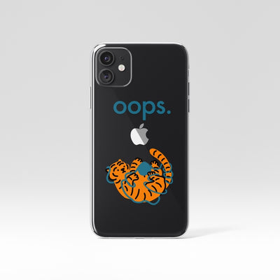 Oops tiger iPhone case