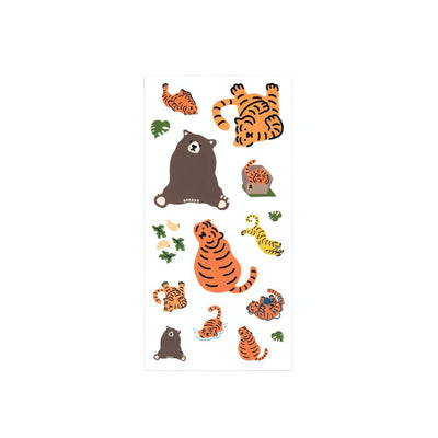 Tiger&amp;Bear Mix Sticker