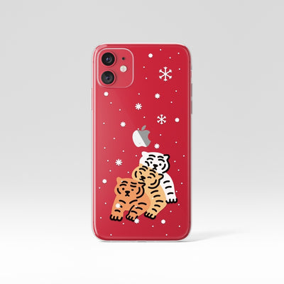 X-mas three tiger iPhoneケース