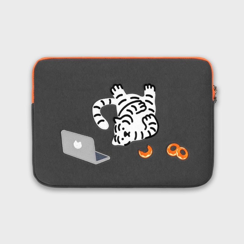 [12PM] Donut tiger laptop case