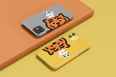 Tiger &amp; Mouse 3 Types iPhone Case