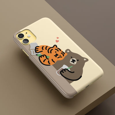 Study tiger iPhone case