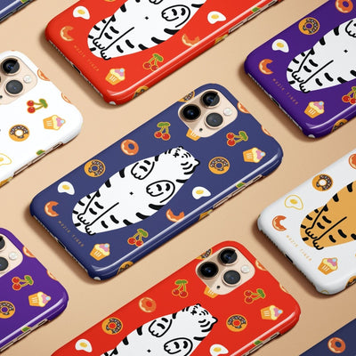 XL tiger 4 types iPhone case