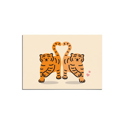 [12PM] Heart tiger Postcard