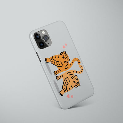 Heart tiger 2 types iPhone case