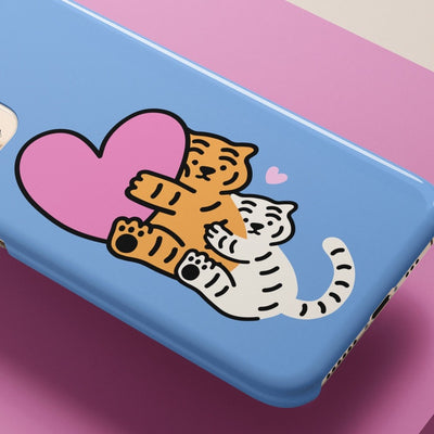 Hug tiger 3 types iPhone case
