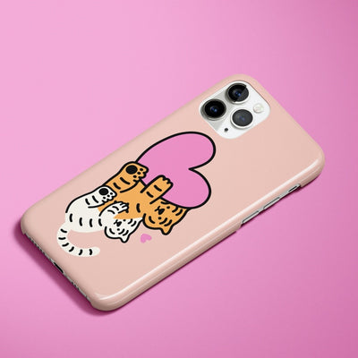 Hug tiger 3 types iPhone case