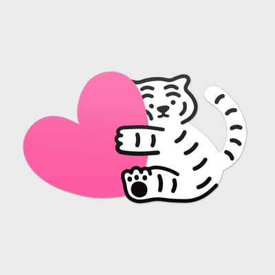 Hug Tiger Big Removable Sticker