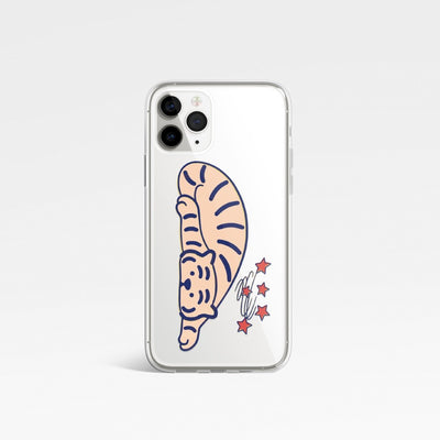 Spinning tiger 4 types iPhone case