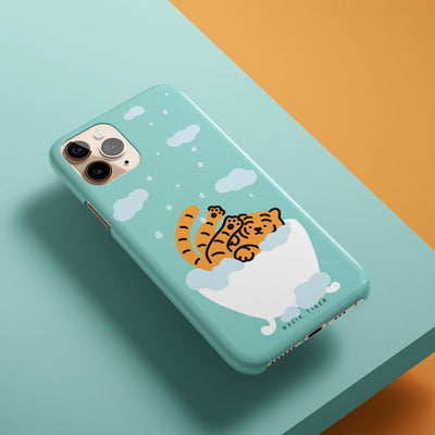 Shower tiger 4 types iPhone case