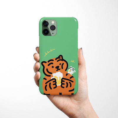 Coffee tiger / Beer tiger iPhone case