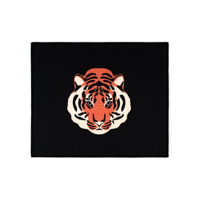 flower tiger mouse pad