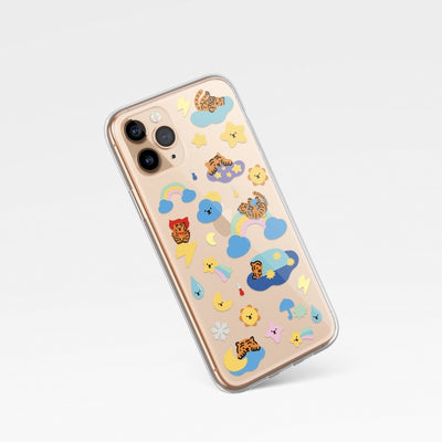 Weather tiger 5 types iPhone case