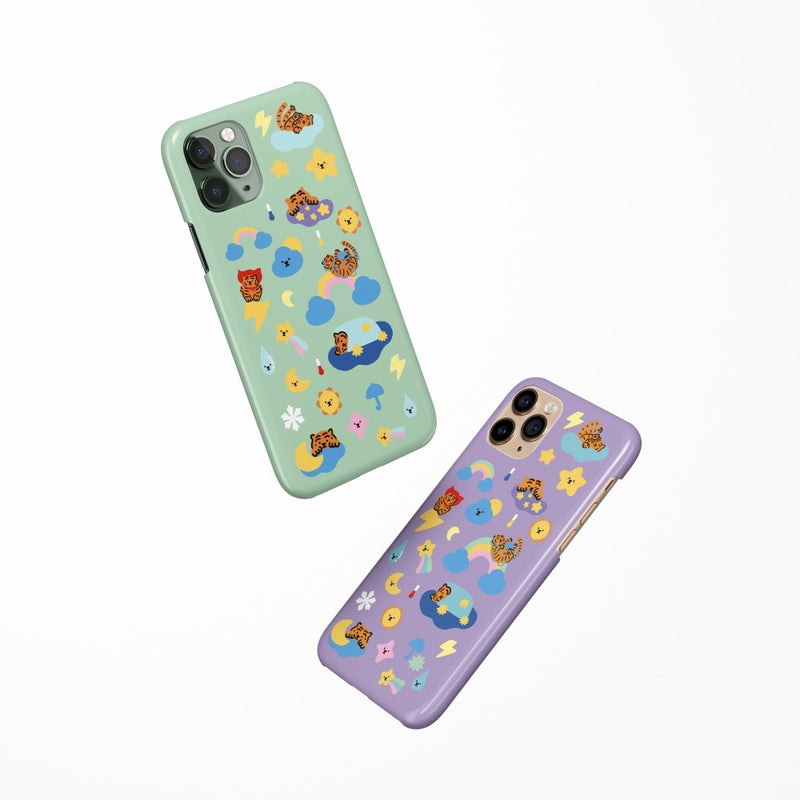 Weather tiger 5 types iPhone case