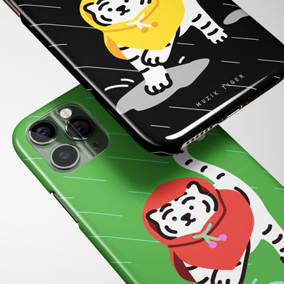 Raincoat tiger 3 types iPhone case