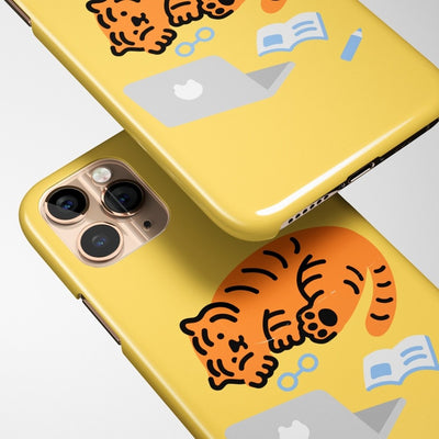 Sleepy Tiger iPhone case