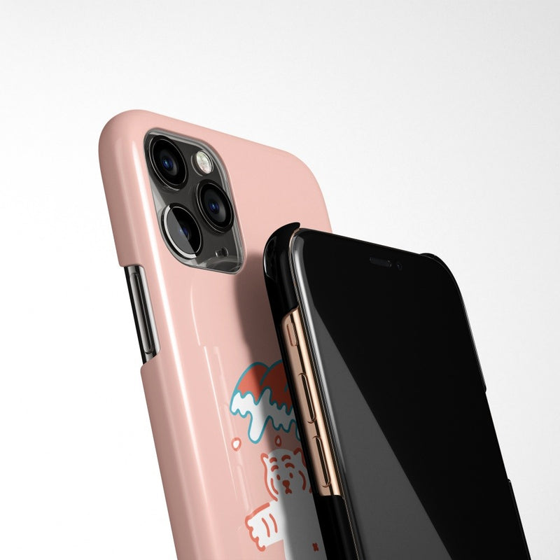 Surfing tiger iPhone case