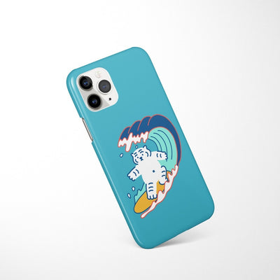Surfing tiger  iPhoneケース