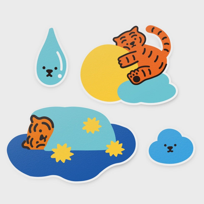 Cloud Tiger Peace Sticker