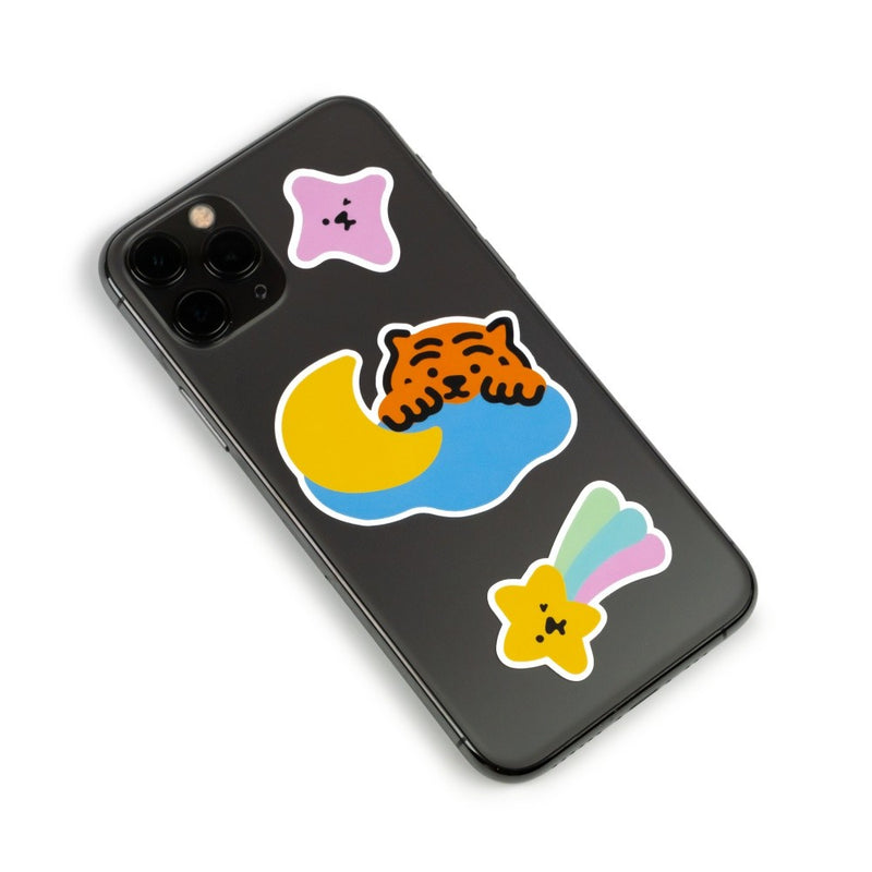 Rainbow Tiger Peace Sticker