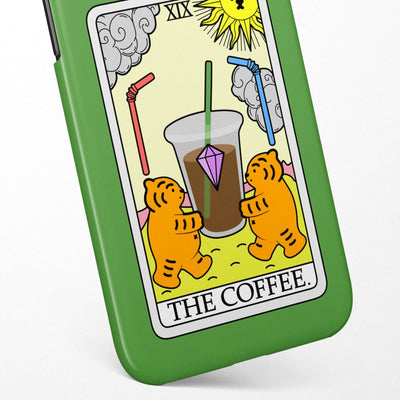Coffee Tarot Tiger 3 Types iPhone Case