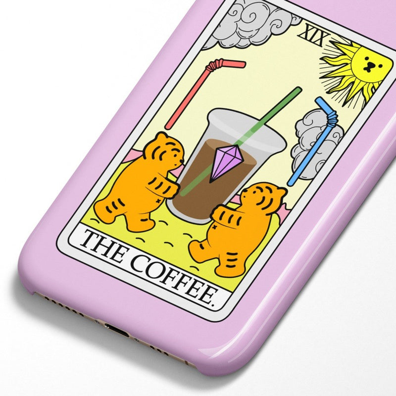 Coffee Tarot Tiger 3 Types iPhone Case
