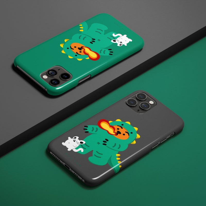 Dino Tiger 3 Types iPhone Case