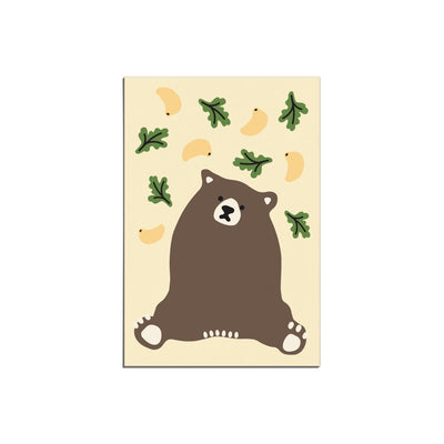long long ago bear postcard