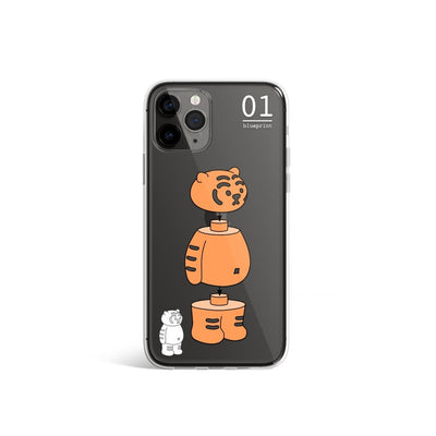 Block tiger 3 types iPhone case