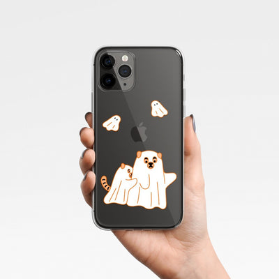 Ghost hug tiger 3 types iPhone case