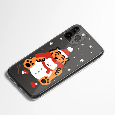 Snowman tiger 3種 iPhoneケース