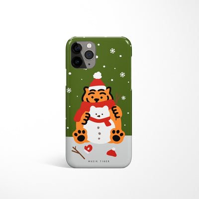 Snowman tiger 3種 iPhoneケース