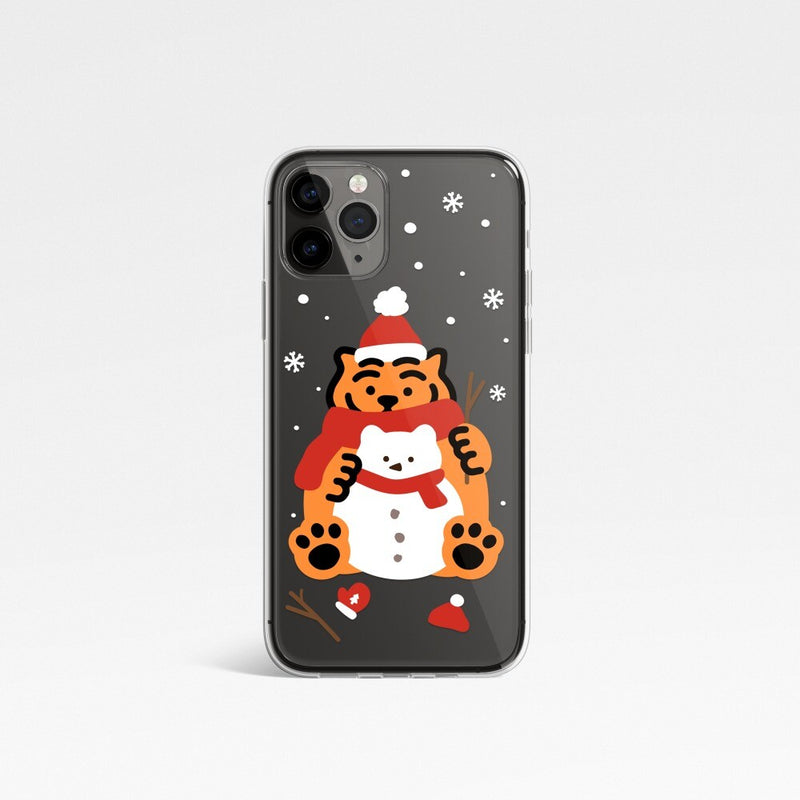 Snowman tiger 3 types iPhone case